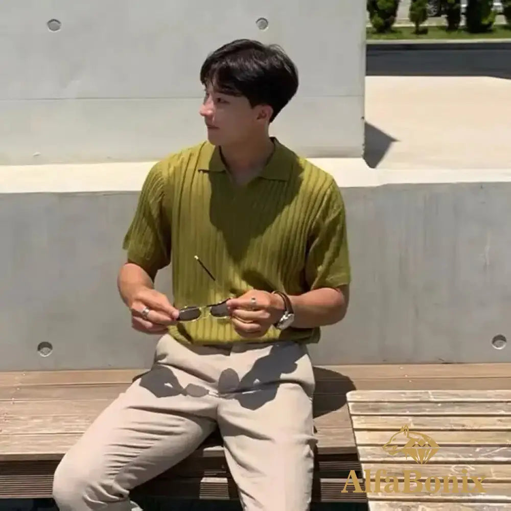 Camisa Polo Canelada Alfa Donk