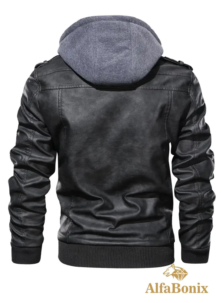 Jaqueta Alfa Black Hooded