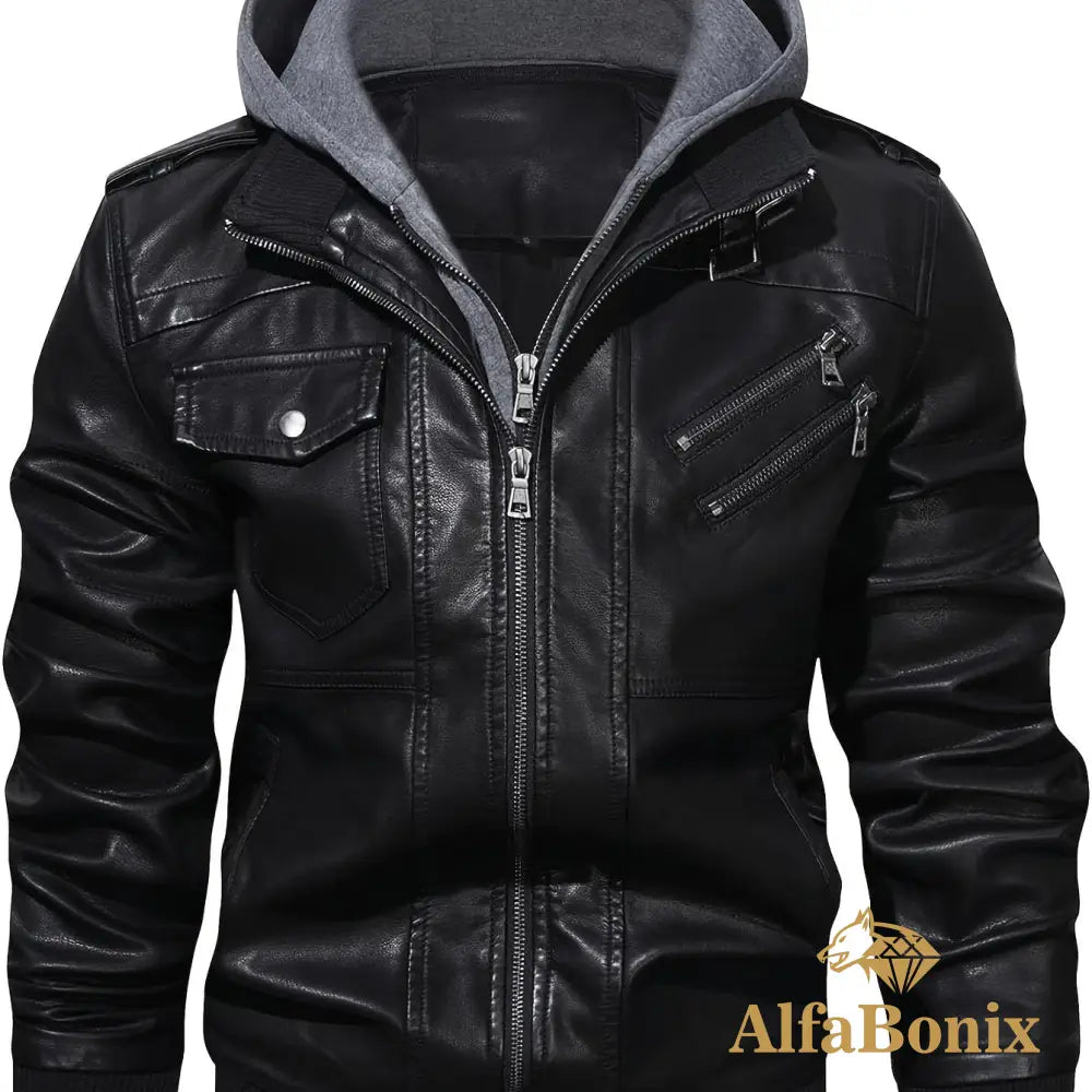 Jaqueta Alfa Black Hooded