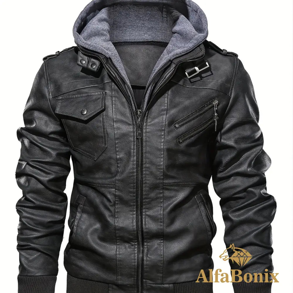 Jaqueta Alfa Black Hooded