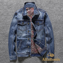 Jaqueta Jeans Alfa Vintage Print