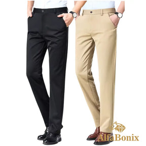 Kit Com 2 Calças Sociais de Alfaiataria Alfabonix - [Compre 1 e Leve 2]