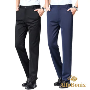 Kit Com 2 Calças Sociais de Alfaiataria Alfabonix - [Compre 1 e Leve 2]