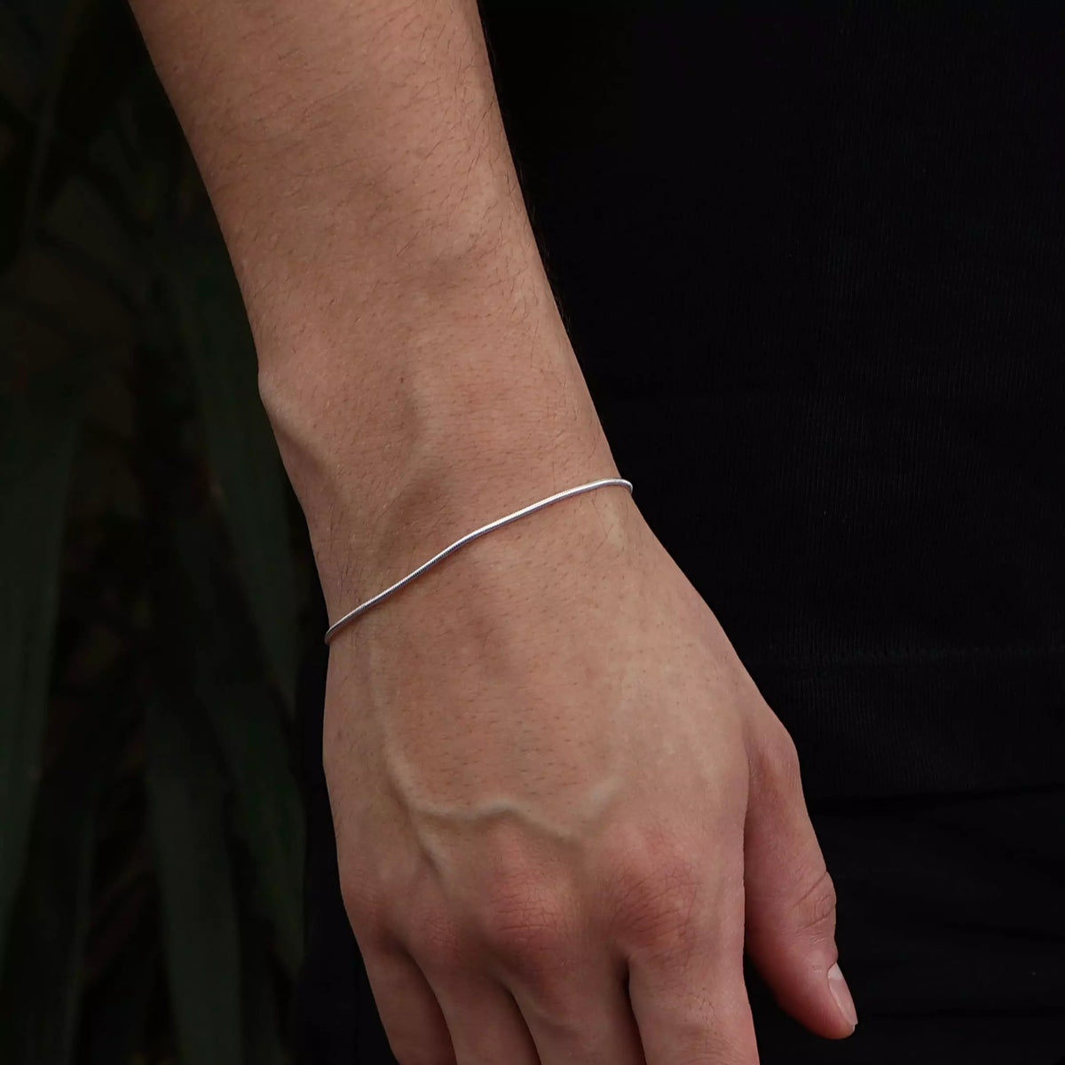 Bracelete Masculino Heuro Siria Prata