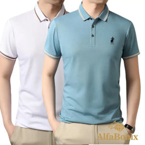 Promoção Camisa Polo Clássica Lisa Alfabonix - [Pague 1 e Leve 2]