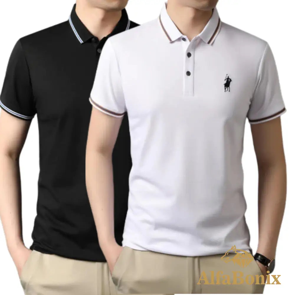Promoção Camisa Polo Clássica Lisa Alfabonix - [Pague 1 e Leve 2]