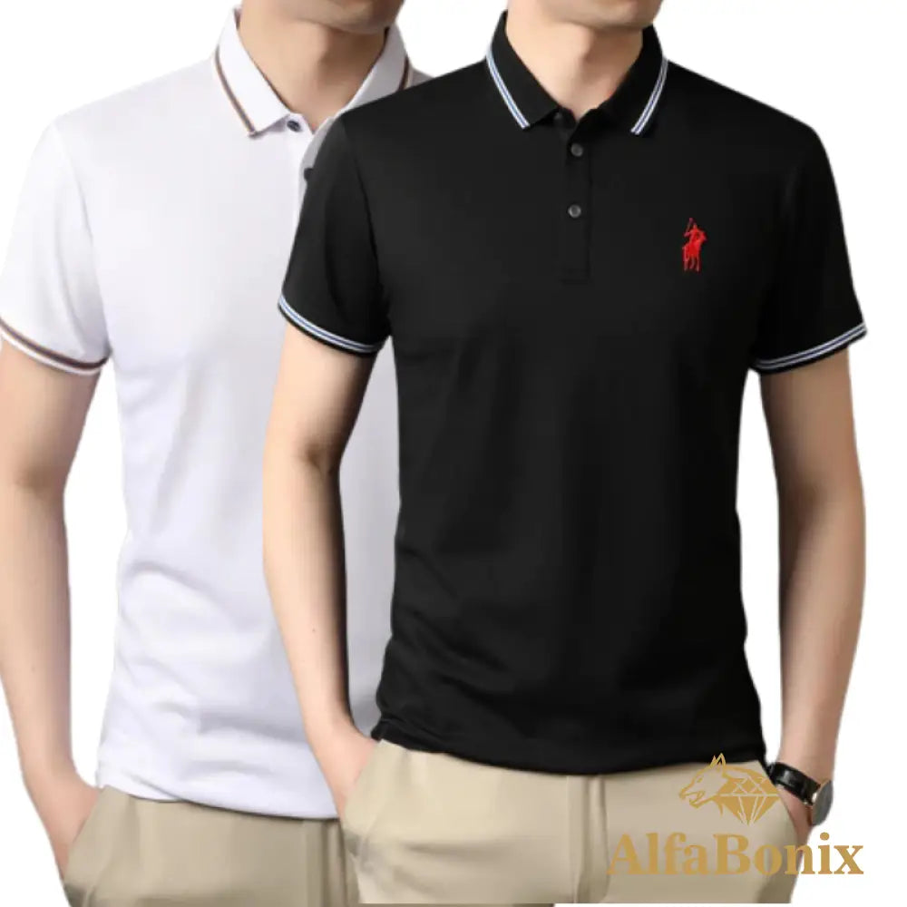 Promoção Camisa Polo Clássica Lisa Alfabonix - [Pague 1 e Leve 2]